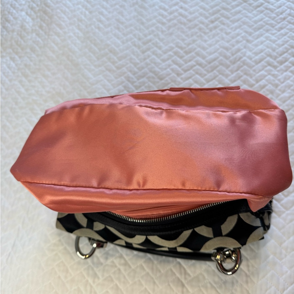 Coach Kristin Black/Gray Signature Satchel - Picture 13 of 16